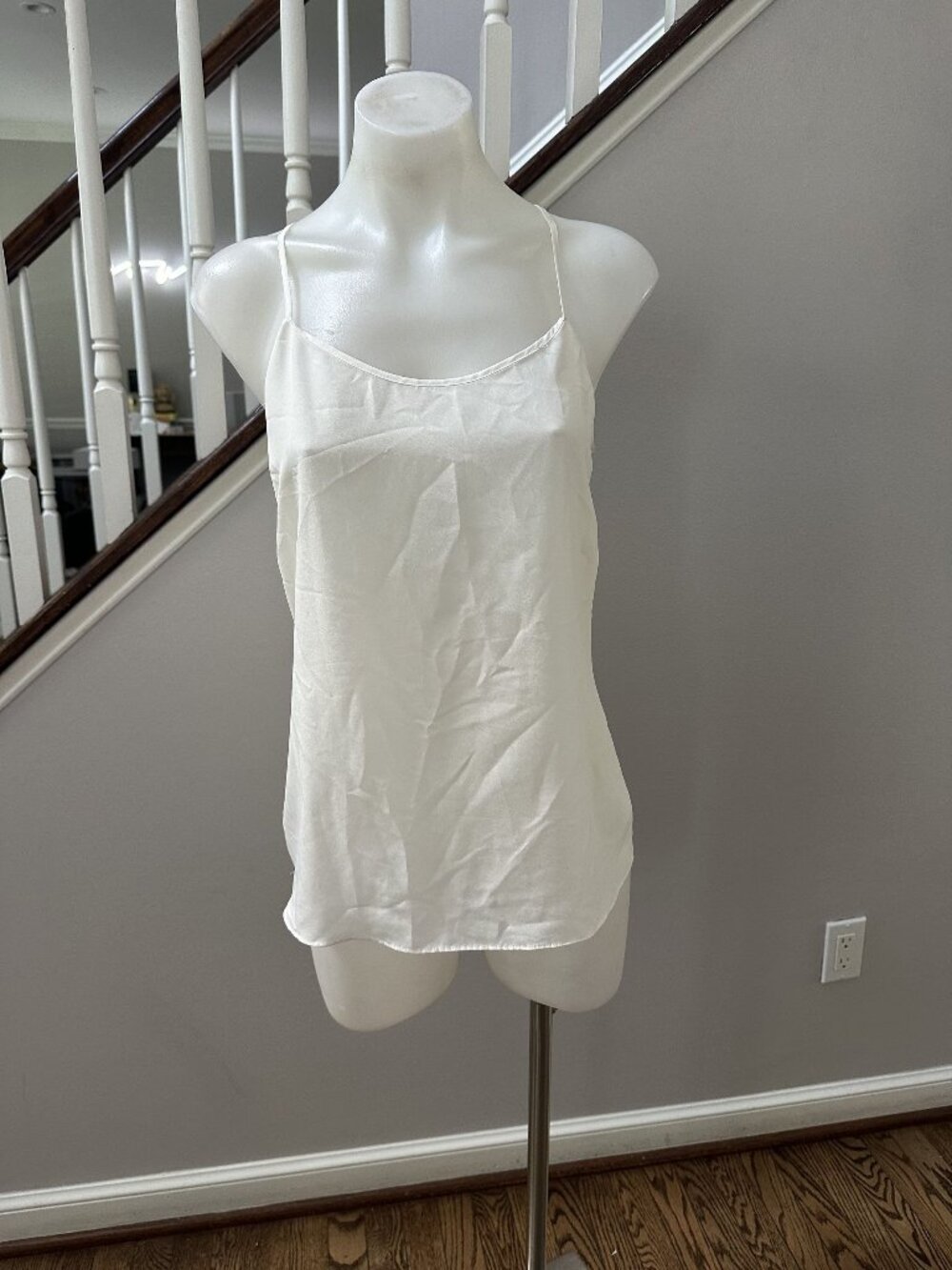 J.Crew White Racerback Cami Top Size 2